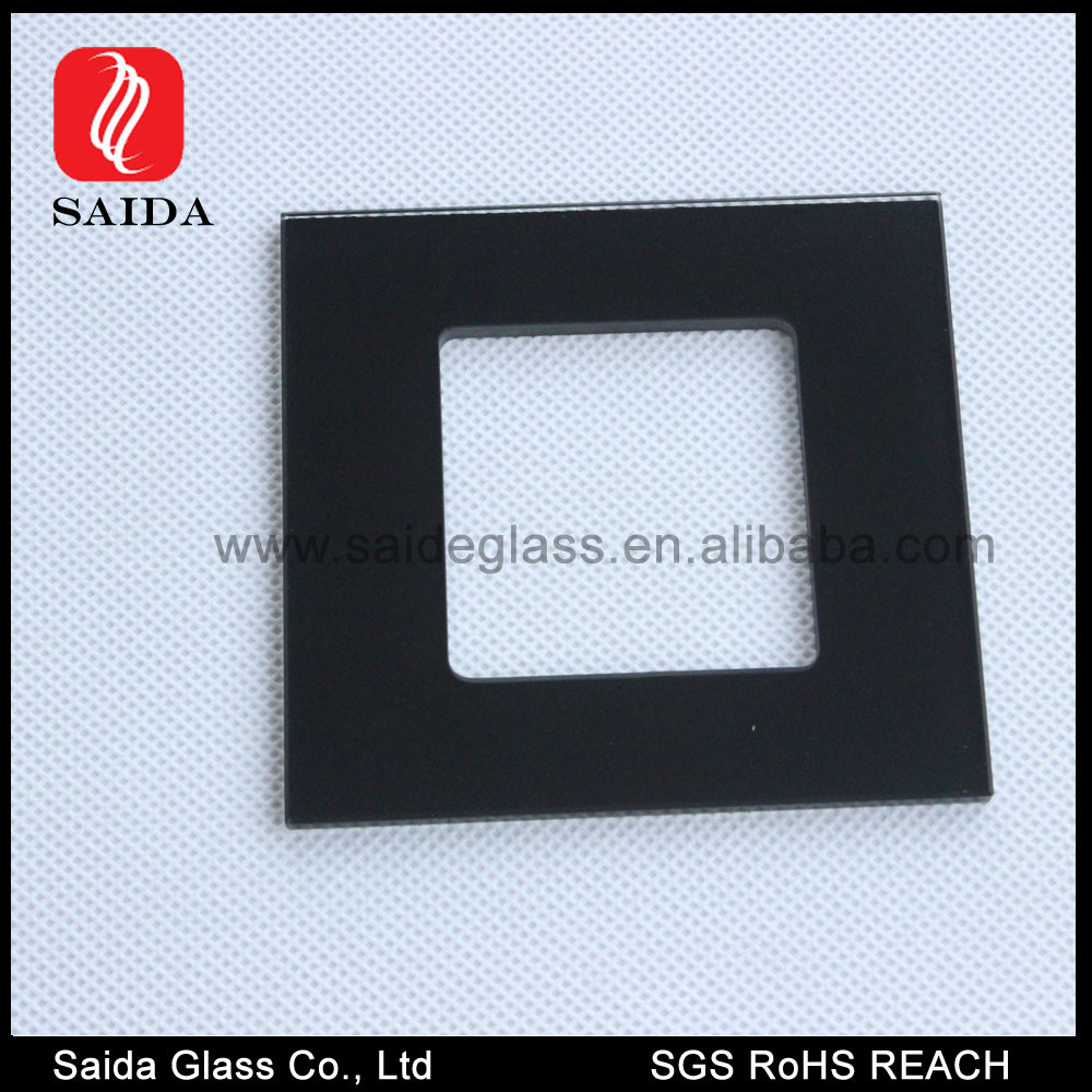 Quality 86MM Square decorative wall switch outlet cover plates frame window glass pane for sale
