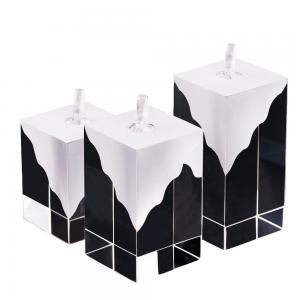 Quality Dustproof Acrylic Display Frame 7PCS Acrylic Ring Holder Contemporary Design for sale