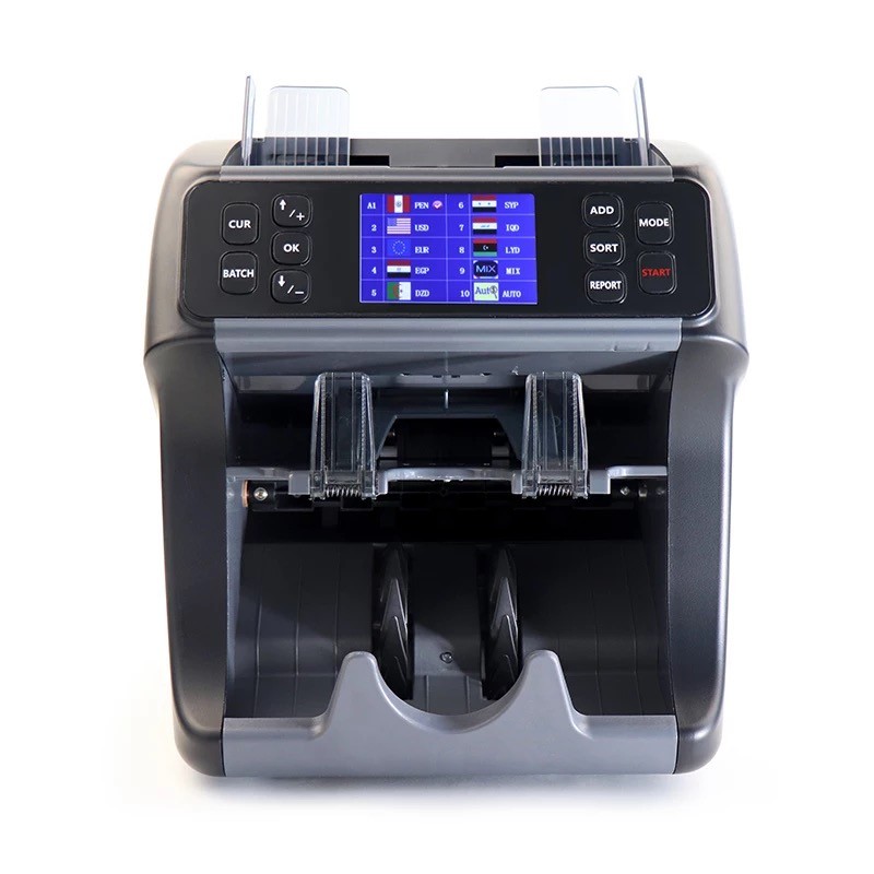 Quality FMD-900 mix denomination money counter idr value bill Mexicao MXN DOP Dominican mix value money counting sorting machine for sale