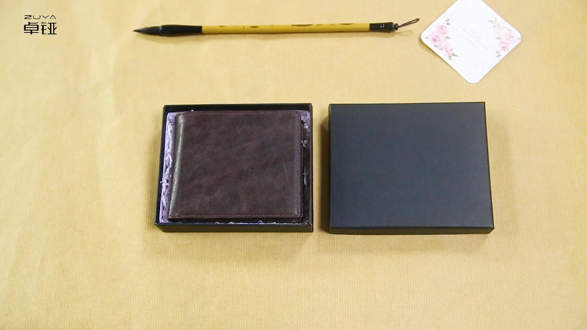 Quality 210D 21x10cm Mens PU Leather Wallet Card Slot Custom LOGO EN17 for sale