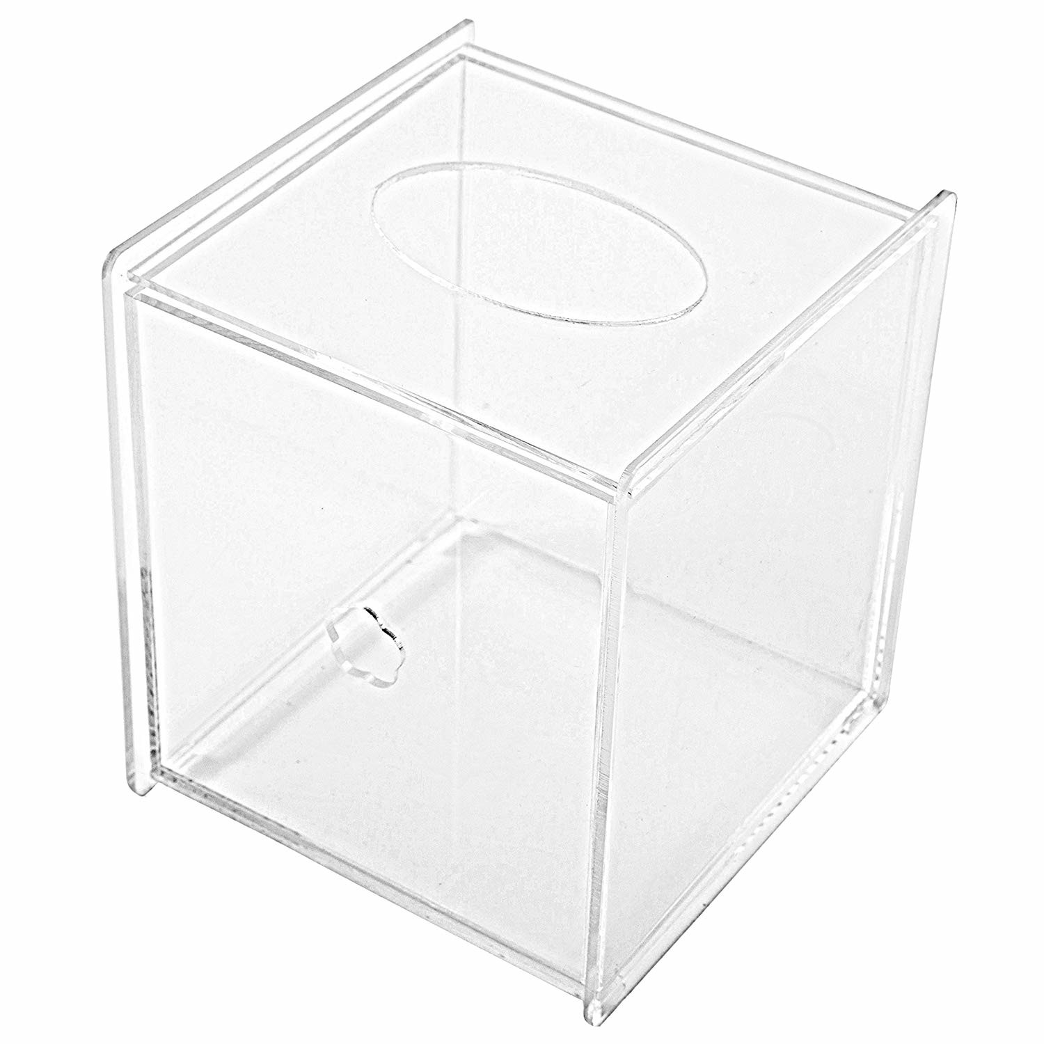 Quality Wall Mounted Acrylic Tissue Box Square Shaped Napkin Organizer And Storage for sale