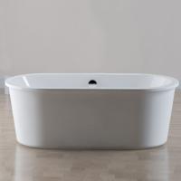 China Oval Shaped Free Standing Bathtubs Solid Surface Artificial Stone for sale