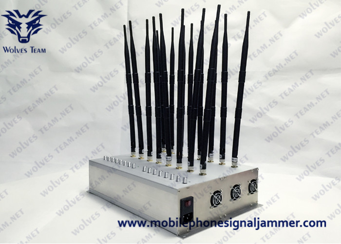 Quality Desktop Indoor High Power 8 Bands Adjustable Customized GPS 3G 4G All Cell phone Signal Jammer for sale