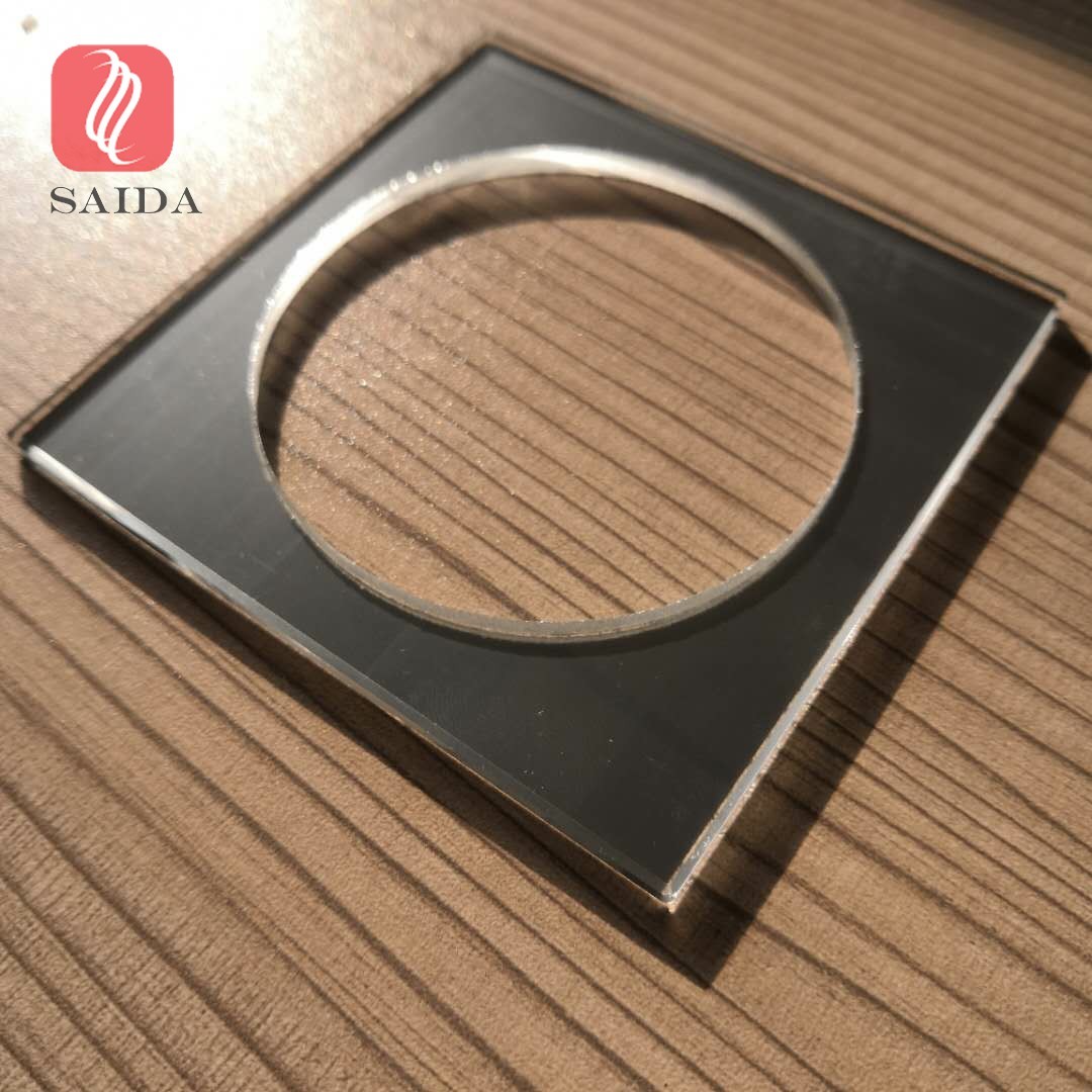 Quality Ultra clear low-iron thermal heat tempered glass 4mm with CNC hole and  polished edges for home furniture coaster for sale