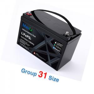 Quality Bluetooth 100Ah 12V Lithium Battery IP65 LiFePO4 Marine Battery for sale