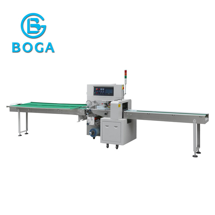 Quality High Efficiency Small Flow Wrapping Machine / Green Salad Vegetable Packing Machine for sale
