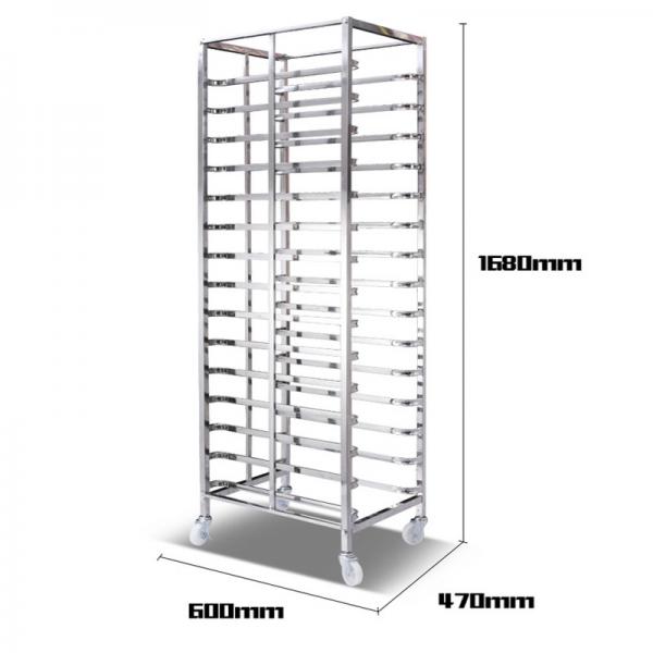 Buy RK Bakeware China-Aluminum Bakery Bread Oven Baking Tray Cart Trolley Cake Rack Cart For Bakeware at wholesale prices