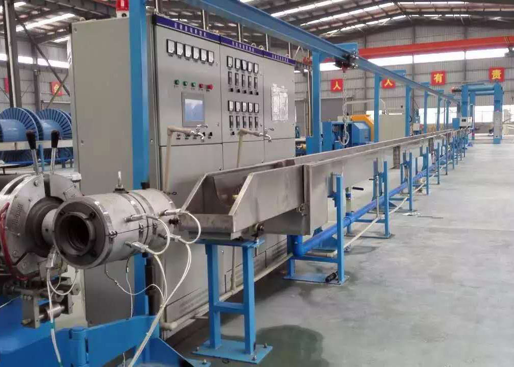 Quality Professional Electric Wire Manufacturing Machine , Cable Extrusion Production Line for sale