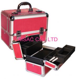 Quality Professional Aluminum Pro Makeup Case PVC Lining 360 * 220 * 240mm Easy Cleaning for sale