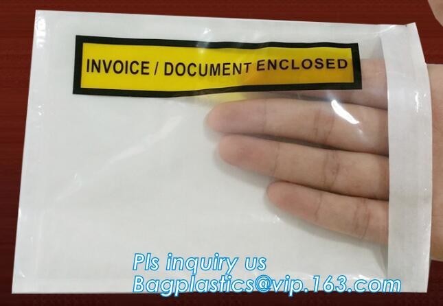 Quality Clear Adhesive Back, Packing List / Shipping Label Envelope Pouches, seal envelope courier bag express custom mailing ba for sale