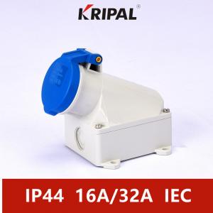 Quality 16A 3P IP44 IEC Standard Industrial Wall Mounted Socket Waterproof for sale
