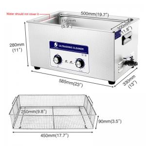 China Skymen 22L Industrial Ultrasonic Cleaning Machine Bench Top Timer adjustable on sale