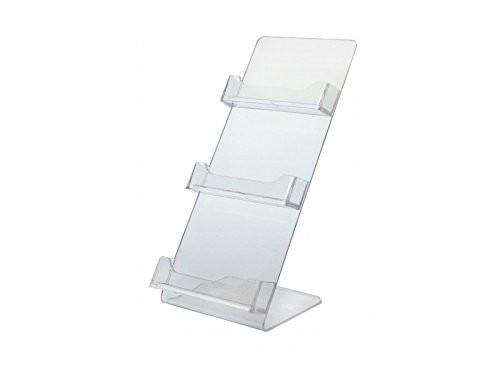 Buy 3 Slot Acrylic Clear Board Acrylic Business Card Holder Display Multi Segments at wholesale prices