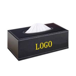 Quality High Quality PU Leather Facial Tissue Boxes For Home Office Hotel Car for sale