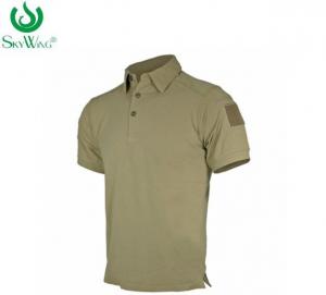 Quality Short Sleeve Cotton Polo Shirts With Company Logo Embroidery 180 Grams for sale