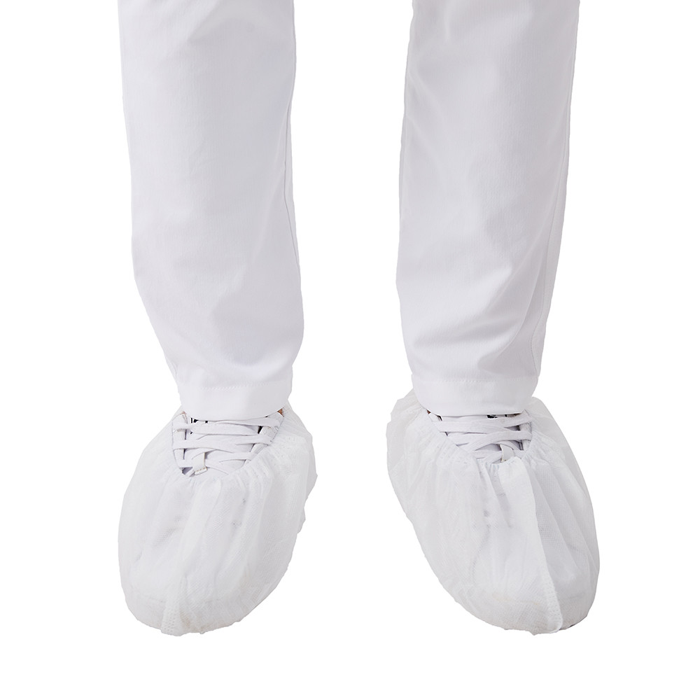 Quality PP Non Slip Disposable Indoor Shoe Covers White 30gsm 35gsm 40gsm for sale