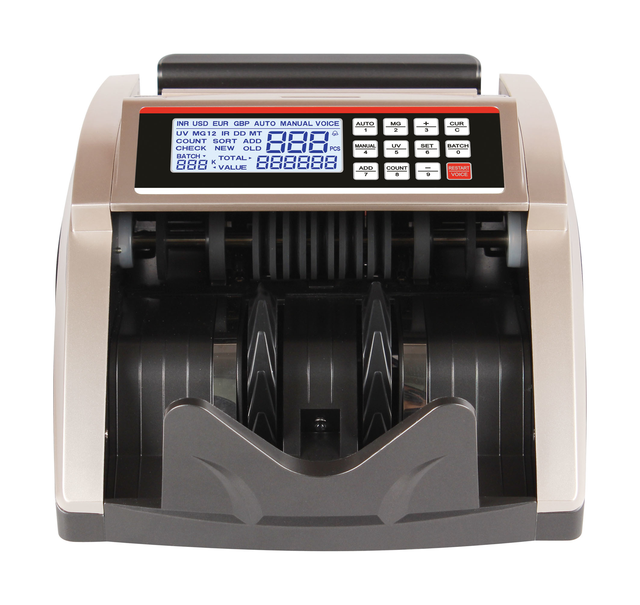 Quality CHEAP BILL COUNTER for Bangladesh Money Counting machine with MG IR UV LCD SCREEN HEAVY DUTY COUNTING MACHINE for sale