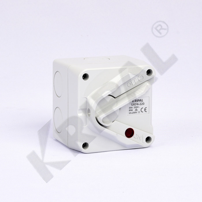 Quality 1Pole 10A IP66 Weatherproof Isolator Switch Australian standard for sale