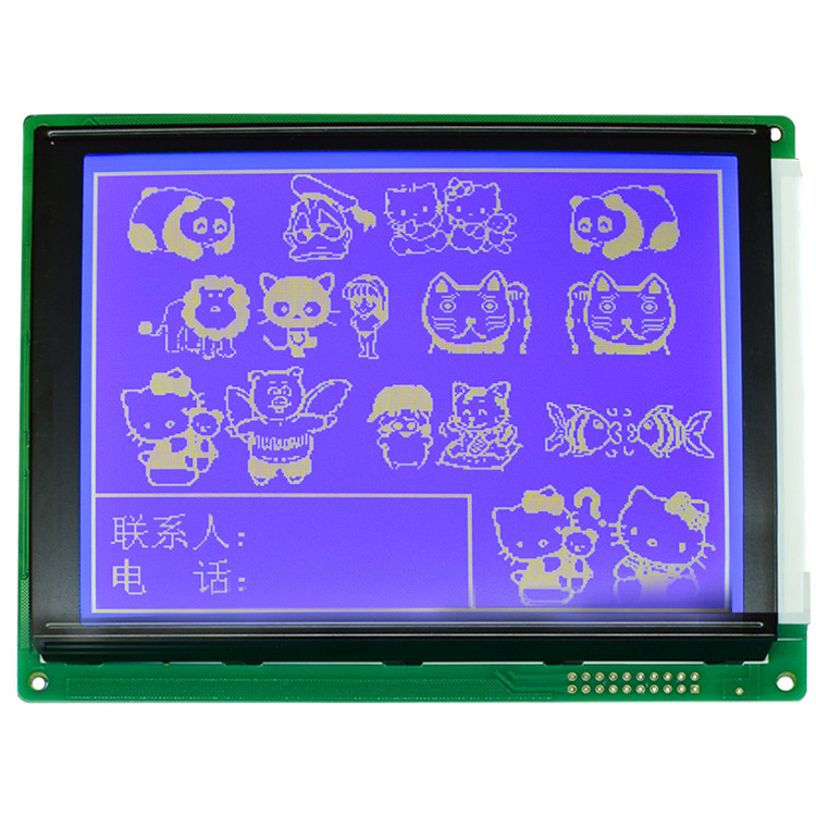 Dot Matrix Type Graphic LCD Display Module COB Bonding Mode For Communication Equipment