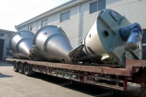 Quality Vertical Type Conical Screw Blender , Mild Steel Double Screw Conical Mixer for sale