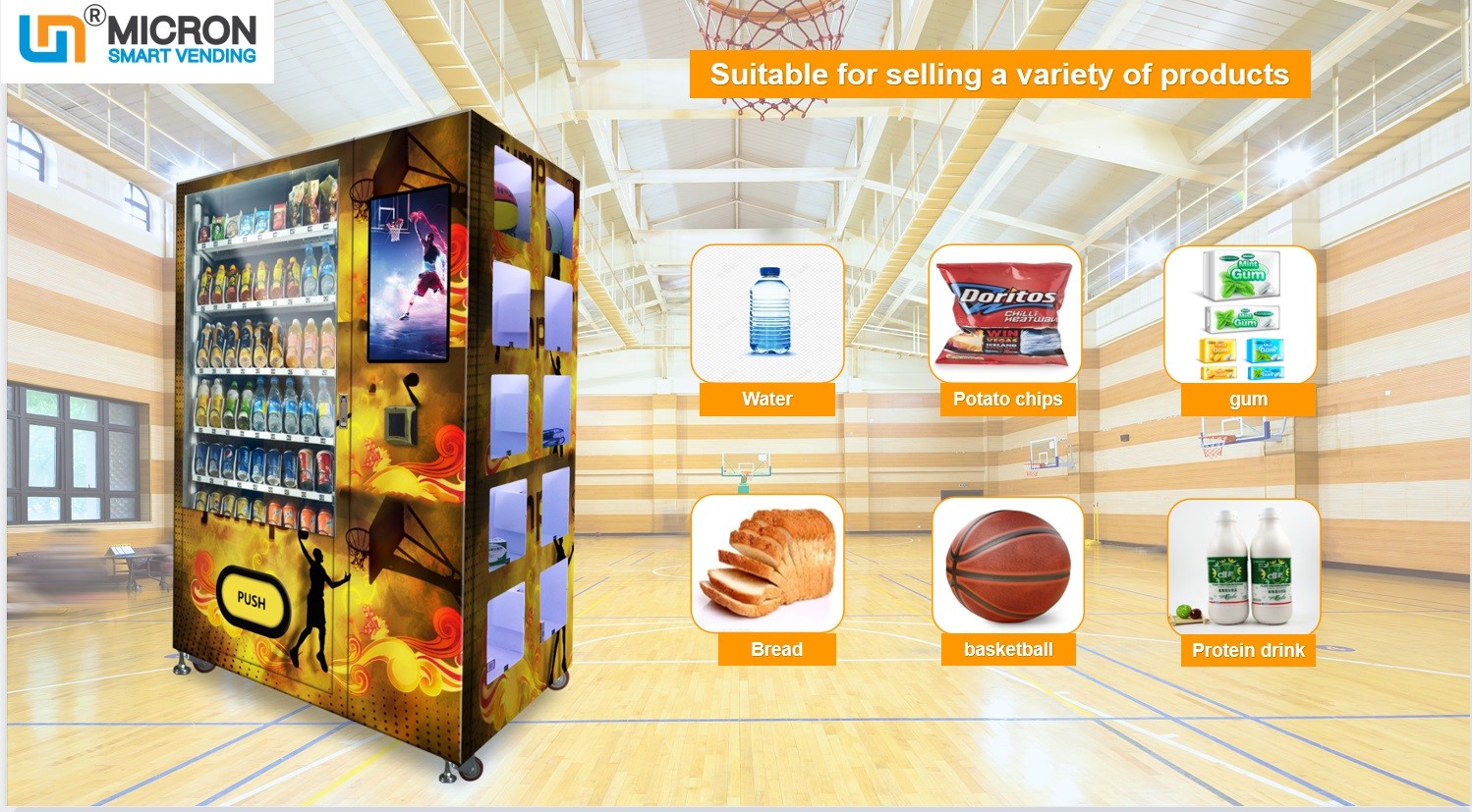 Quality Basketball Drinks Combination Vending Machine Support Electronic Wallet Payment for sale