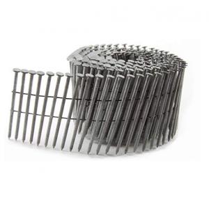 Hot Dip Galvanized Pallet Coil Nails With Flat Head / Checked Head