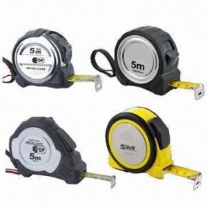 Quality 3 Stop/Stopper Steel Tape Measure with Colorful Rubber Cover in 3, 5, 7.5m  for sale
