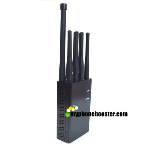 Quality Global Used 8 Bands 4w Cell Phone Signal Jammer Blocker  Block GSM 3G 4G LTE Lojack Wifi GPS UHF VHF RF Signal DC12V for sale