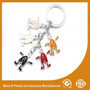 Quality Elegant Colorful Metal Personalised Keyrings Promotional Key Chains for sale
