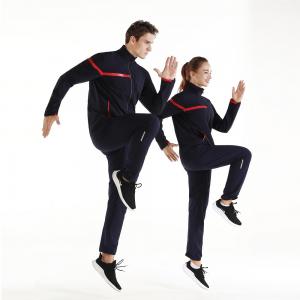 Quality Printed Plus Size Zip Up Running Track Jacket Sport Tracksuit for sale