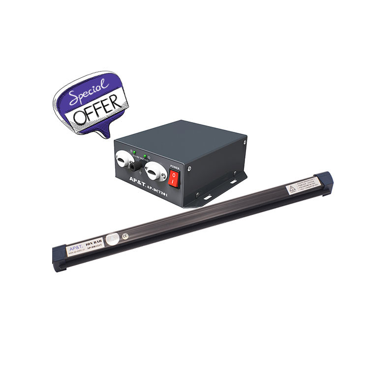 Quality AP-DB1217 intelligent dc static charge control ionizing eliminator bar for sale