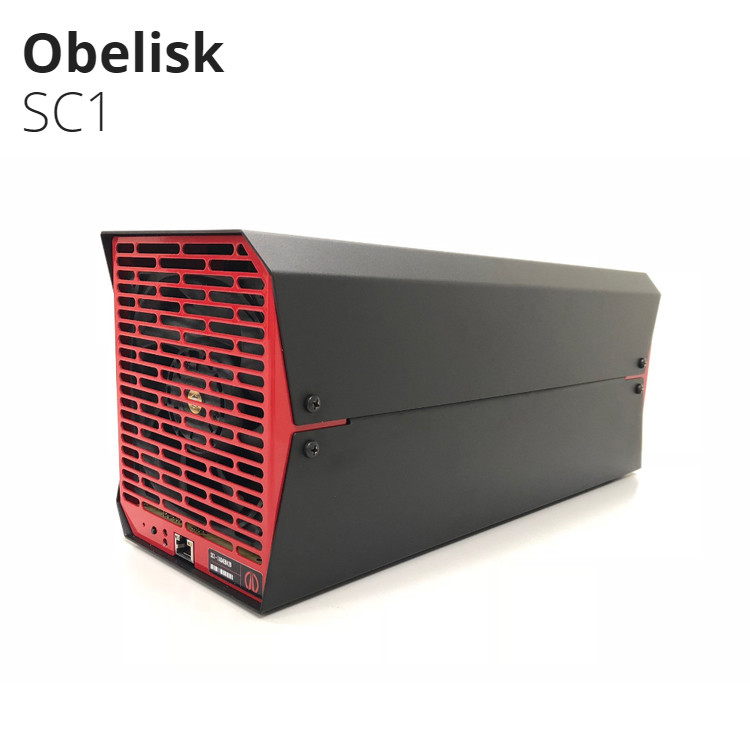 Quality Highest Profable Obelisk SC1 Asic Bitcoin Miner With Blake2B-Sia Algorithms 550Gh/s 500W for sale