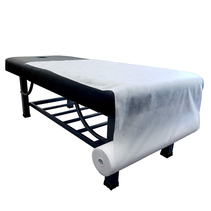 Quality SMS AAMI Disposable Bed Sheet SMMS Medical Table Cover Bedsheet for sale
