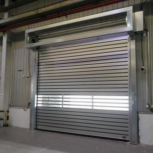 Quality 220V White Automatic High Speed Rolling Shutter Door For Chemical Industrial for sale