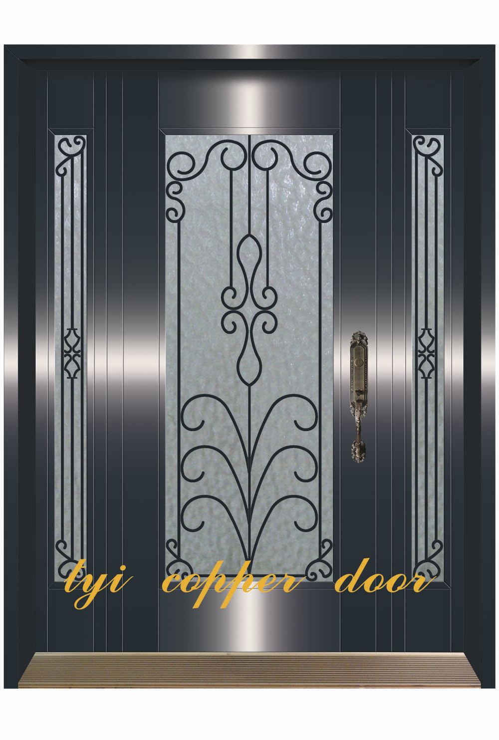 Quality single metal copper door for sale