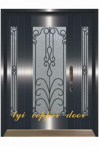 Quality single opening metal copper door for sale