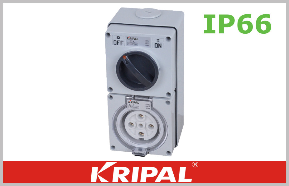 Industrial IP66 Waterproof Switch Socket 10A 15A 16A 20A 30A 32A 40A 50A