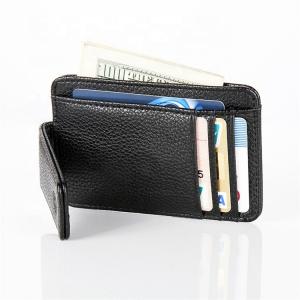 Quality 0.08kg RFID UPS Magnetic Card Holder Wallet , ROHS Leather Credit Card Pouch for sale