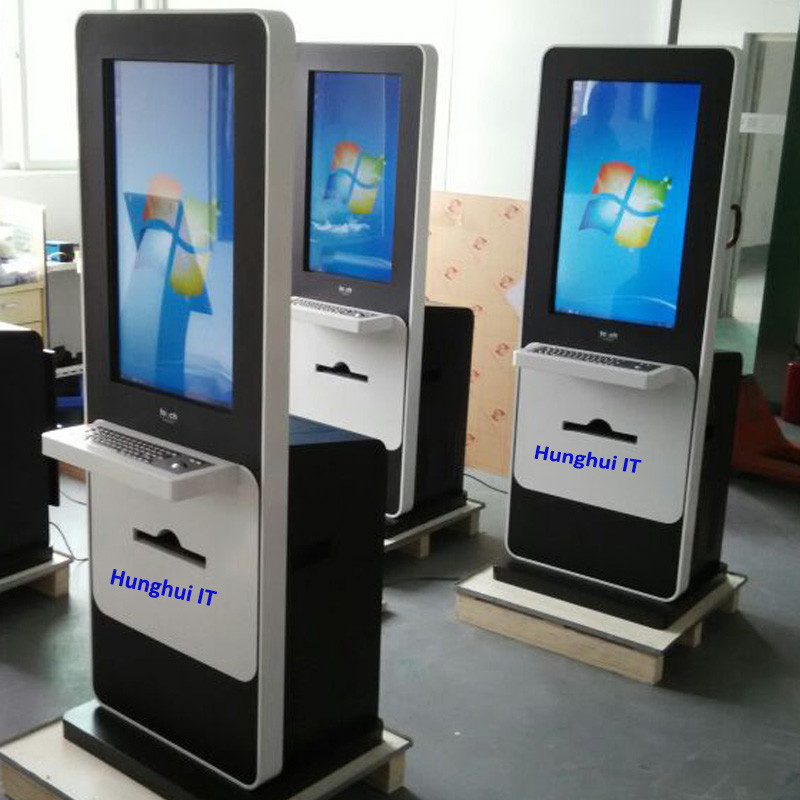Quality Automatic 32inch Bank ATM Machine A4 Document Printing Kiosk for sale