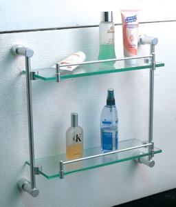 Quality Bathroom accessories brass double luggage carrier & shelves for sale