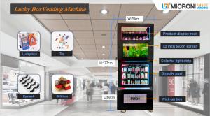 Quality 21.5 Inch Touch Screen Mini Blind Box Vending Machine With Showroom for sale