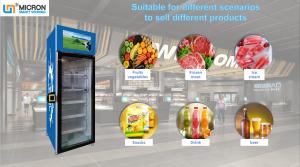 Quality Micron smart vending Fresh food Smart Fridge Vending Machine With card reader for sale