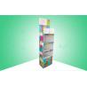 Customized 4 Shelf Cardboard Display Stands Large space For Selling Little Craft Kits for sale
