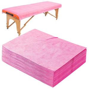 Quality Pink Disposable Bed Cover For Facial Use PP PE Hospital Massage for sale