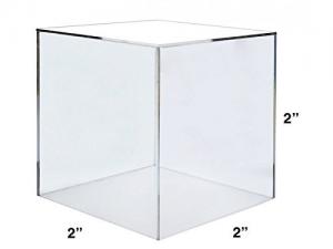 Quality Sculpture Storage Clear Acrylic Cube Display Box for sale