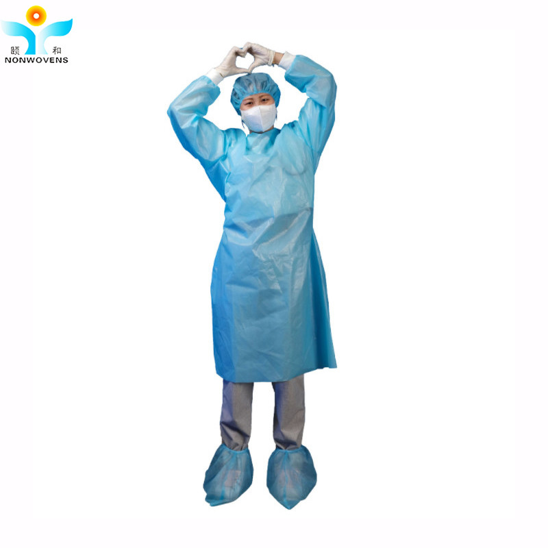 Quality Disposable Isolation Clothing Coveralls Level 2 PP Material Iso13485 for sale