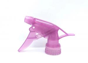 Quality Plastic PP Chemical Trigger Sprayers 28/410 Clear Purple A Style for sale