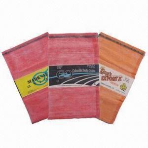 Quality PP Leno Mesh Bags with Label, Customized Sizes are Accepted for sale