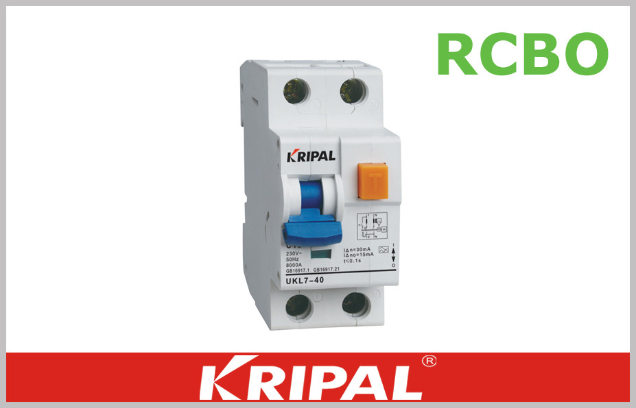 Quality 1P+N 10kA Residual Circuit Breaker 2 Pole with Over Current RCBO for sale
