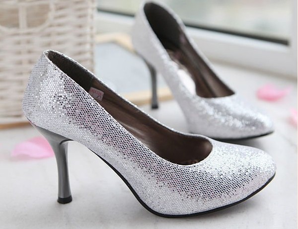 Quality large size fashionable high heel lady shoe for sale